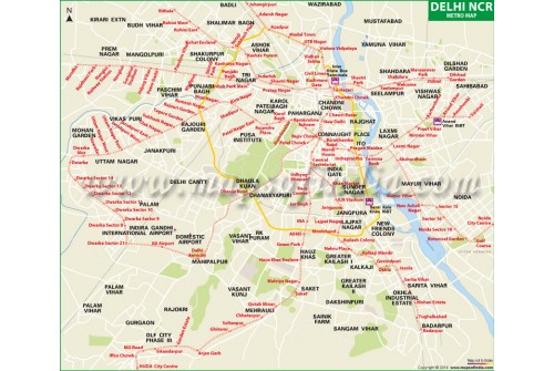 Delhi NCR Metro Map