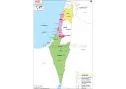 Israel Map in French