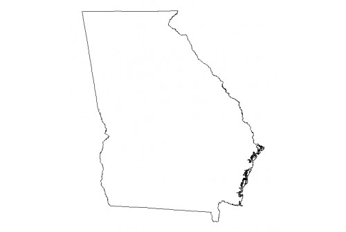 Georgia Outline Shapefile