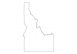 Idaho Outline Shapefile