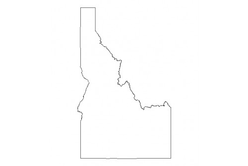 Idaho Outline Shapefile