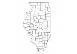 Illinois County GIS Shapefile