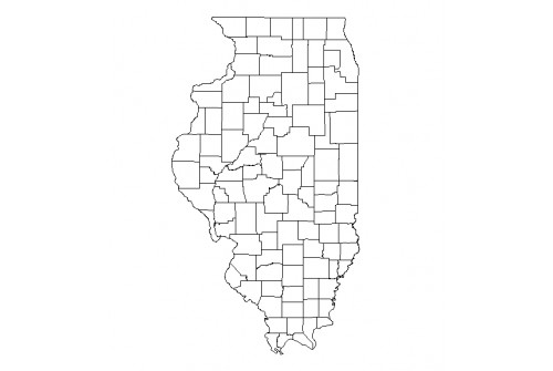 Illinois County GIS Shapefile