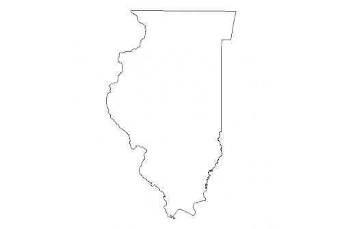 Illinois Outline Shapefile