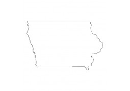 Iowa Outline Shapefile