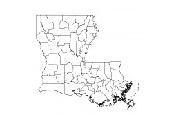 Louisiana County GIS Shapefile