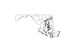 Maryland County GIS Shapefile