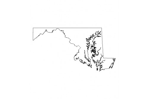 Maryland Outline Shapefile