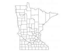 Minnesota County GIS Shapefile