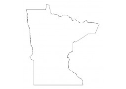 Minnesota Outline Shapefile