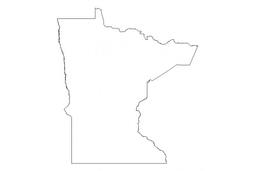 Minnesota Outline Shapefile