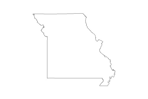 Missouri Outline Shapefile