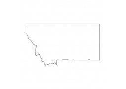 Montana Outline Shapefile