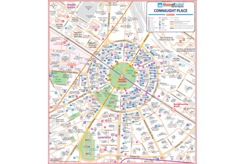 Delhi Connaught Place Map