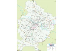 Lucknow Detailed City Map