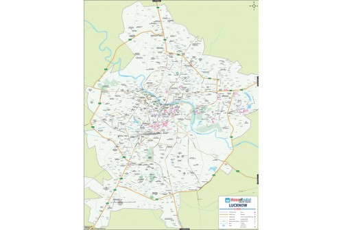 Lucknow Detailed City Map
