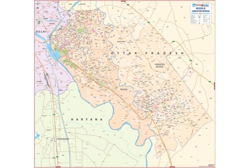 Noida-Greater-Noida-City-Map Printed