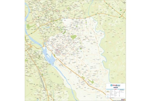 Noida Detailed Map Printed