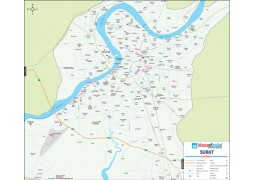 Surat Detailed City Map