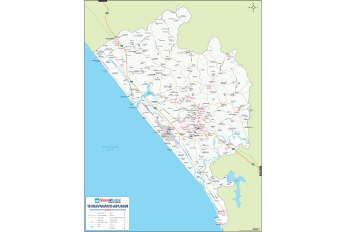 Thiruvananthapuram Detailed City Map