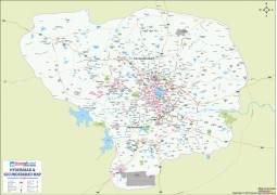 Hyderabad Secunderabad City Map