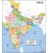 Large Color Map of India