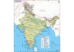 India Wall Map