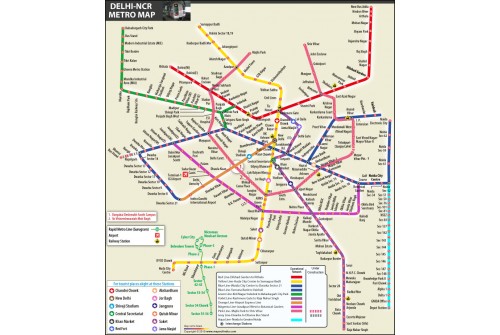 Delhi Metro Network Map