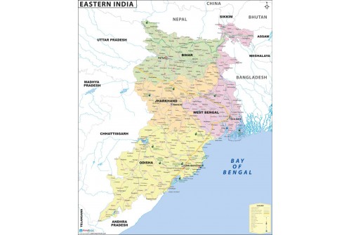 Eastern India Map