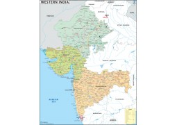 Western India Map
