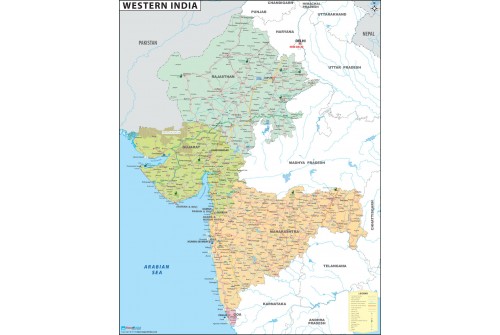Western India Map