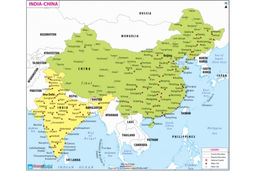 India-China Map