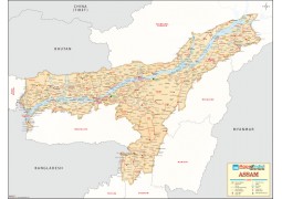Assam Antique Map