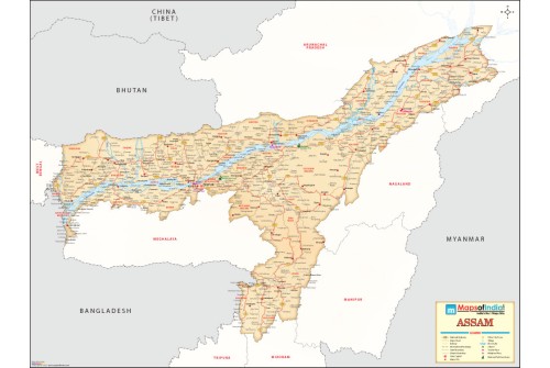 Assam Antique Map