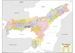 Assam Detailed Map
