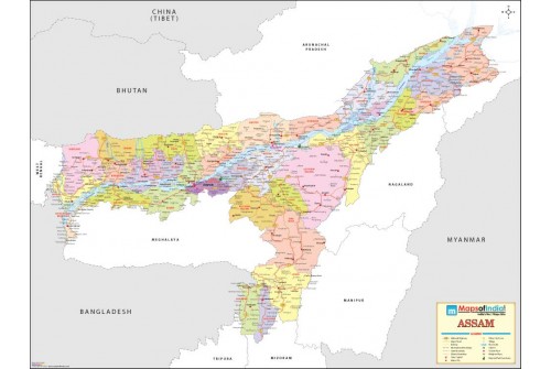 Assam Detailed Map