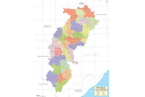Chhattisgarh Detailed Map