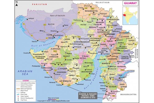 Gujarat Map