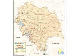 Himachal Pradesh Antique Map