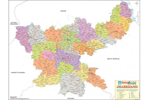 Jharkhand Detailed map