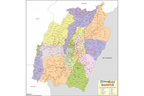 Manipur Detailed Map