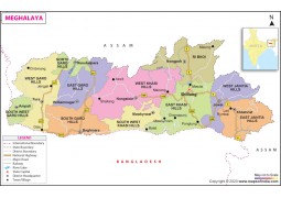 Meghalaya Map