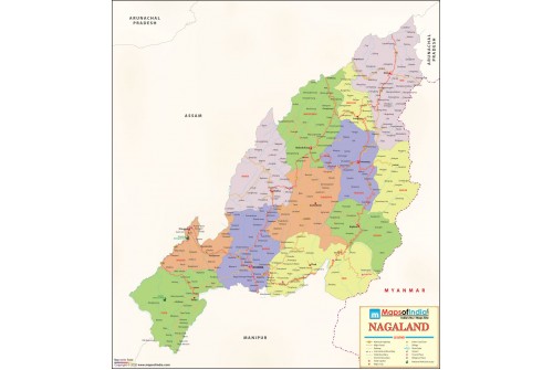 Nagaland Detailed Map