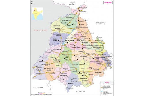 Punjab Map