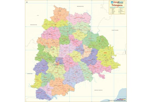 Telangana Detailed Map