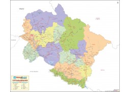 Uttarakhand Detailed Map