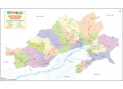 Arunachal Pradesh Detailed Map