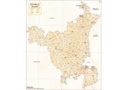 Haryana Antique Map