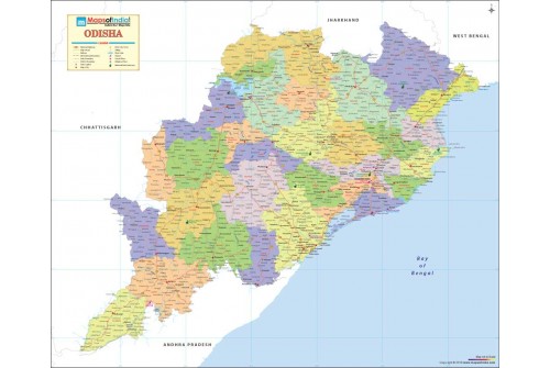 Odisha Detailed Map