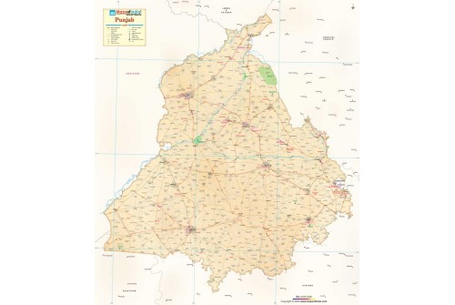 Punjab Antique Map
